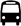 icon of black bus